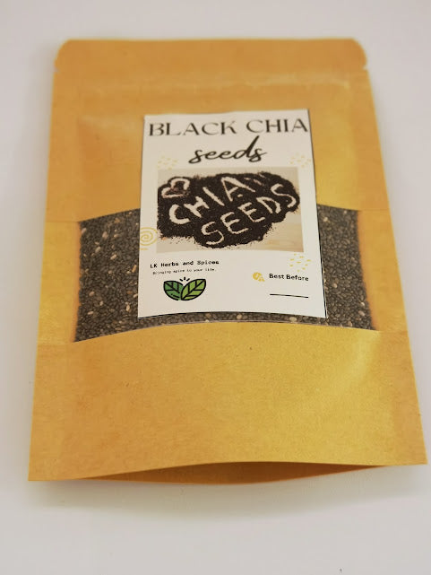 BLACK CHIA SEEDS - REFILL POUCH 50g