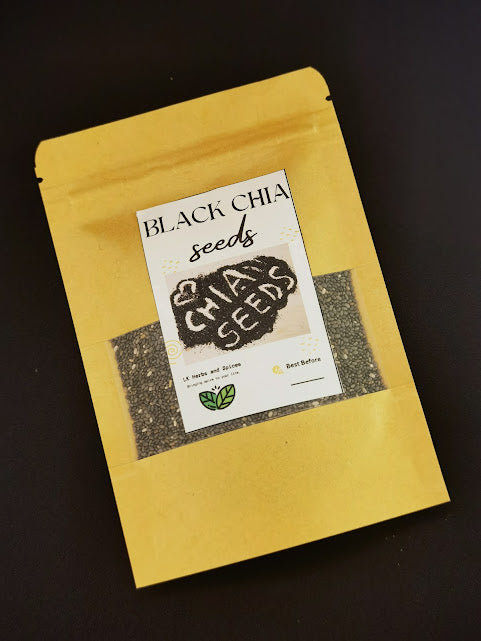 BLACK CHIA SEEDS - REFILL POUCH 50g