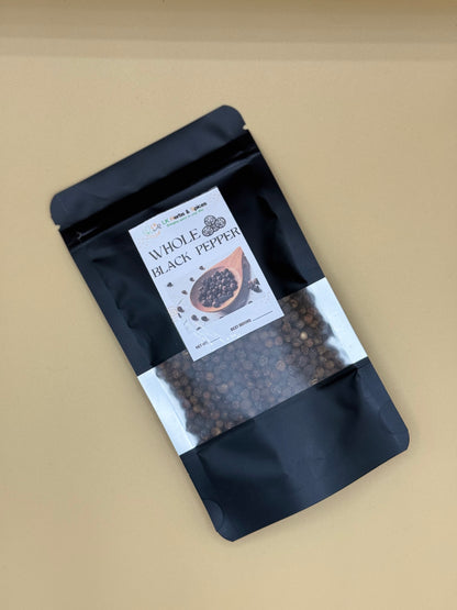 BLACK WHOLE PEPPER - 50g REFILL POUCH