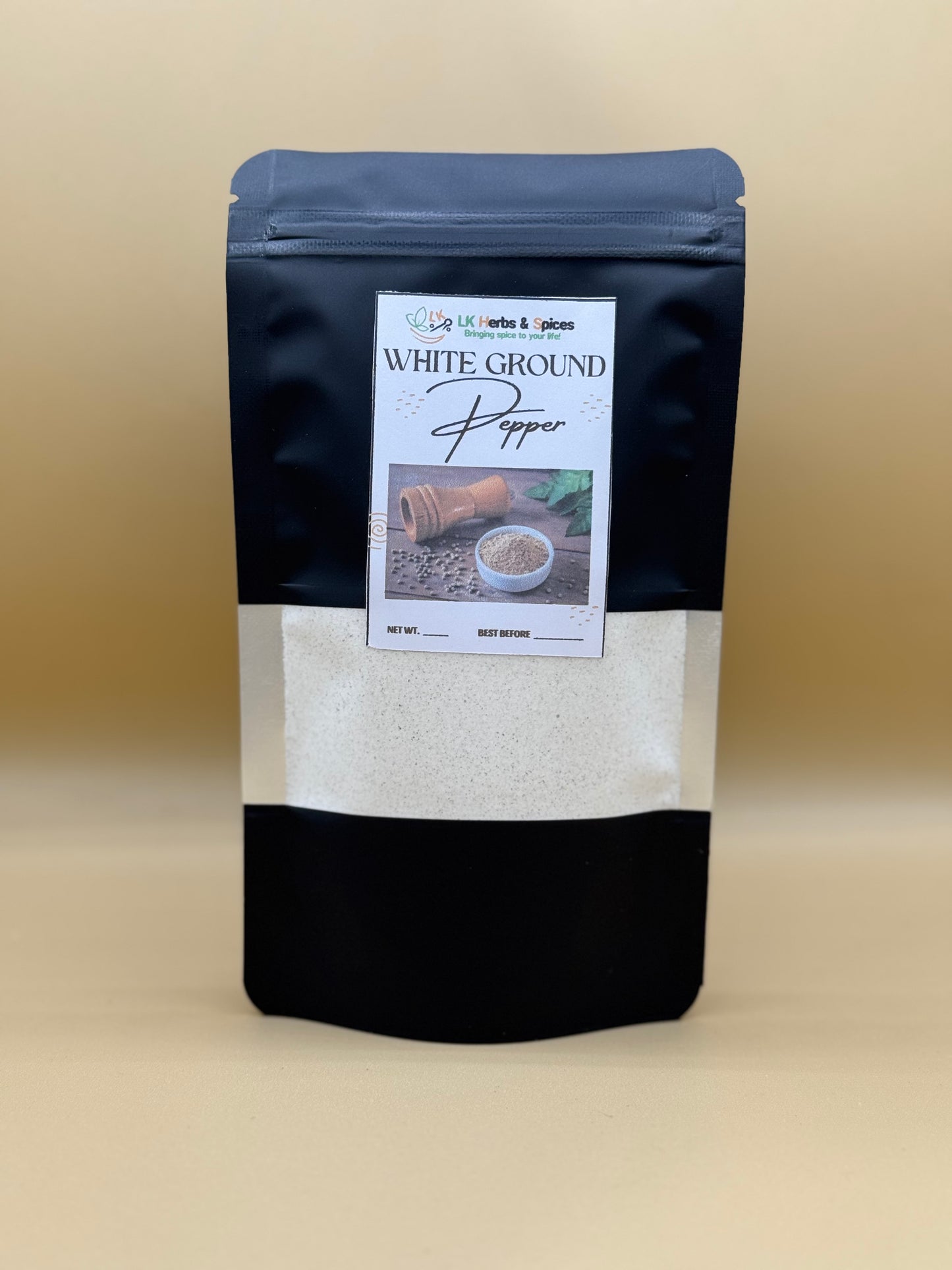 WHITE PEPPER POWDER - 50g REFILL POUCH