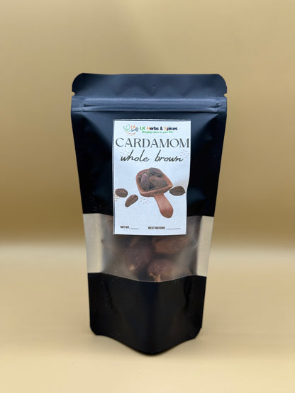 CARDAMOM WHOLE BROWN - 50g REFILL POUCH