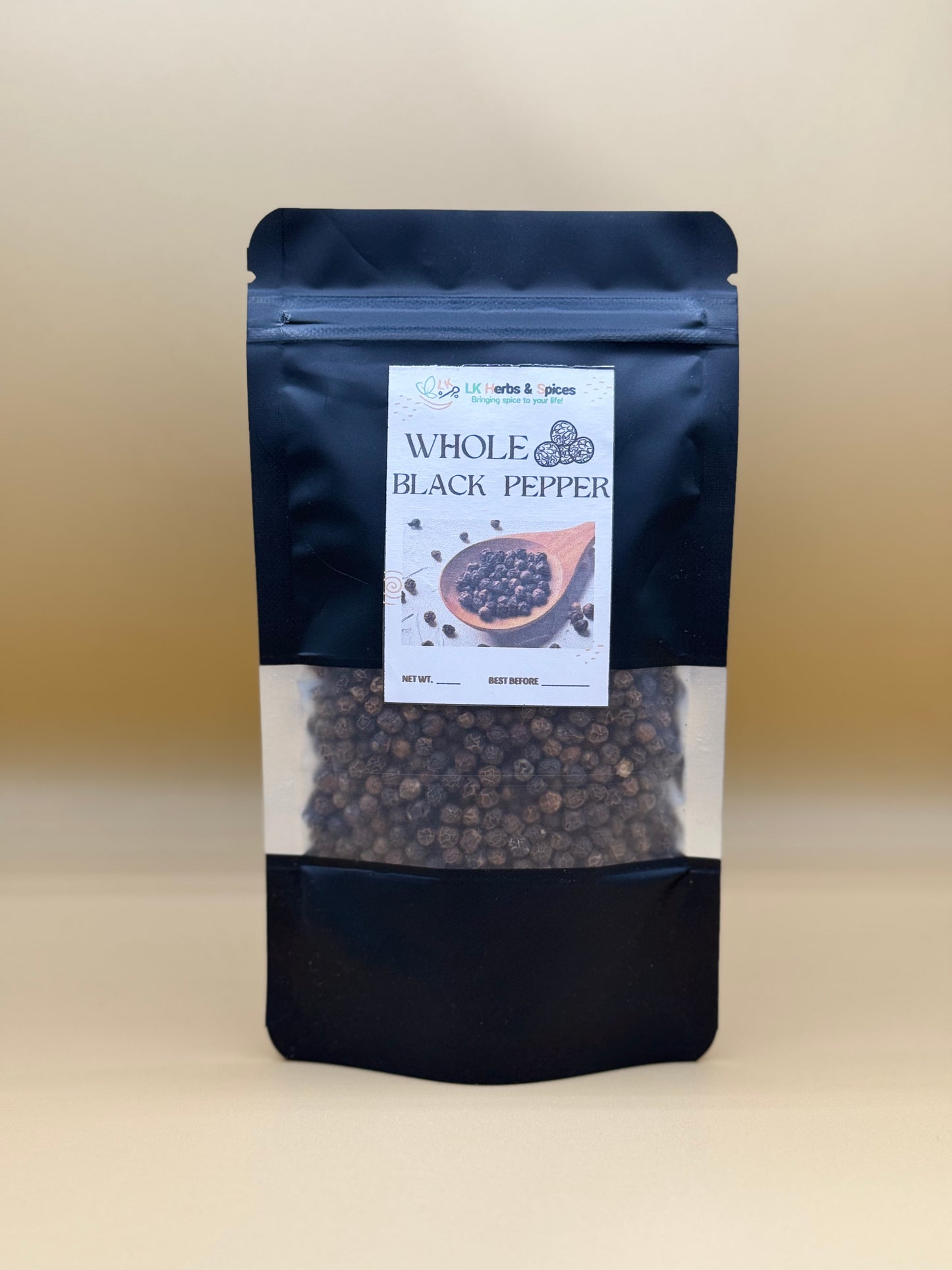 BLACK WHOLE PEPPER - 50g REFILL POUCH