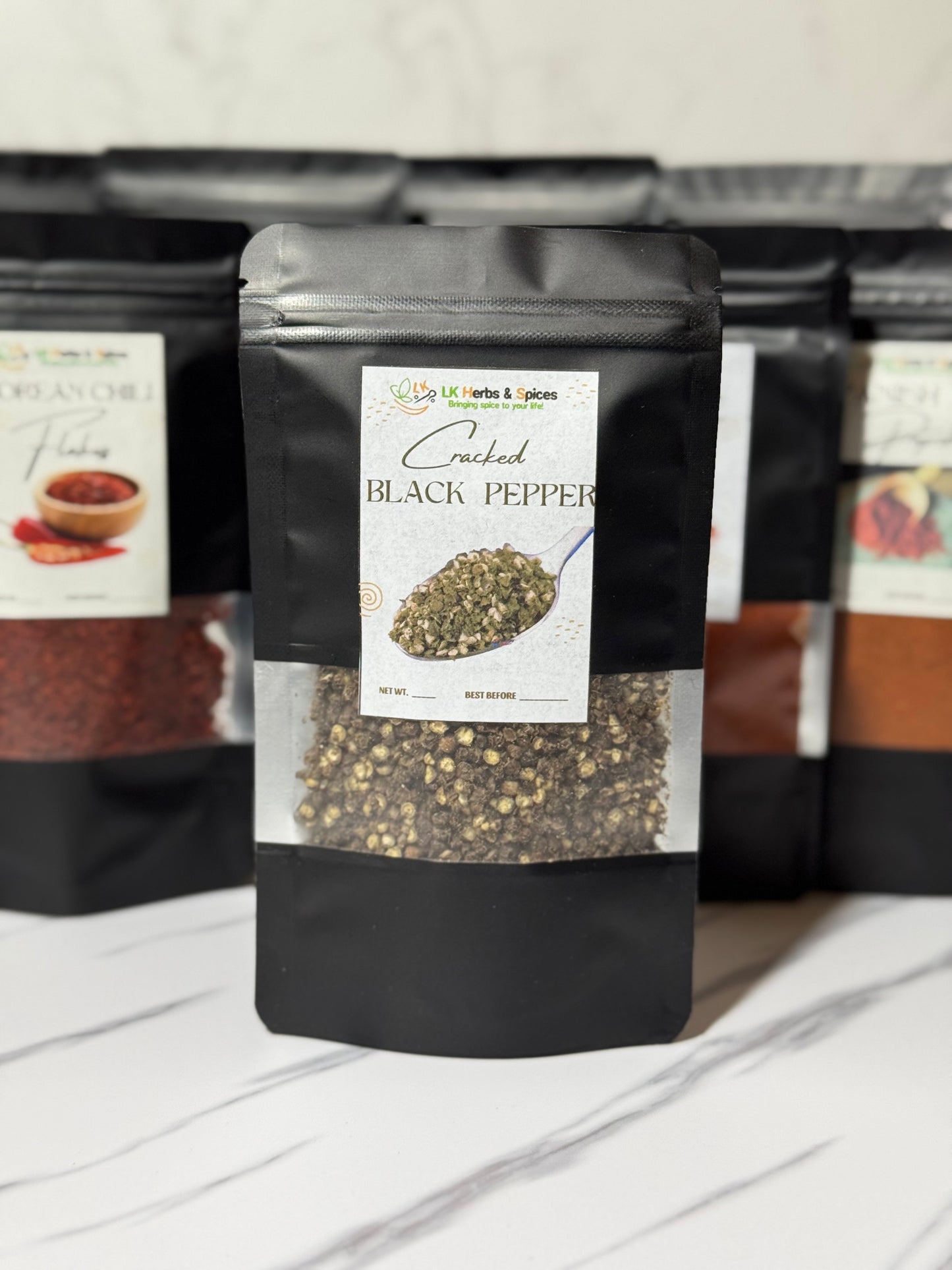 BLACK CRACKED PEPPER - 50g - REFILL POUCH