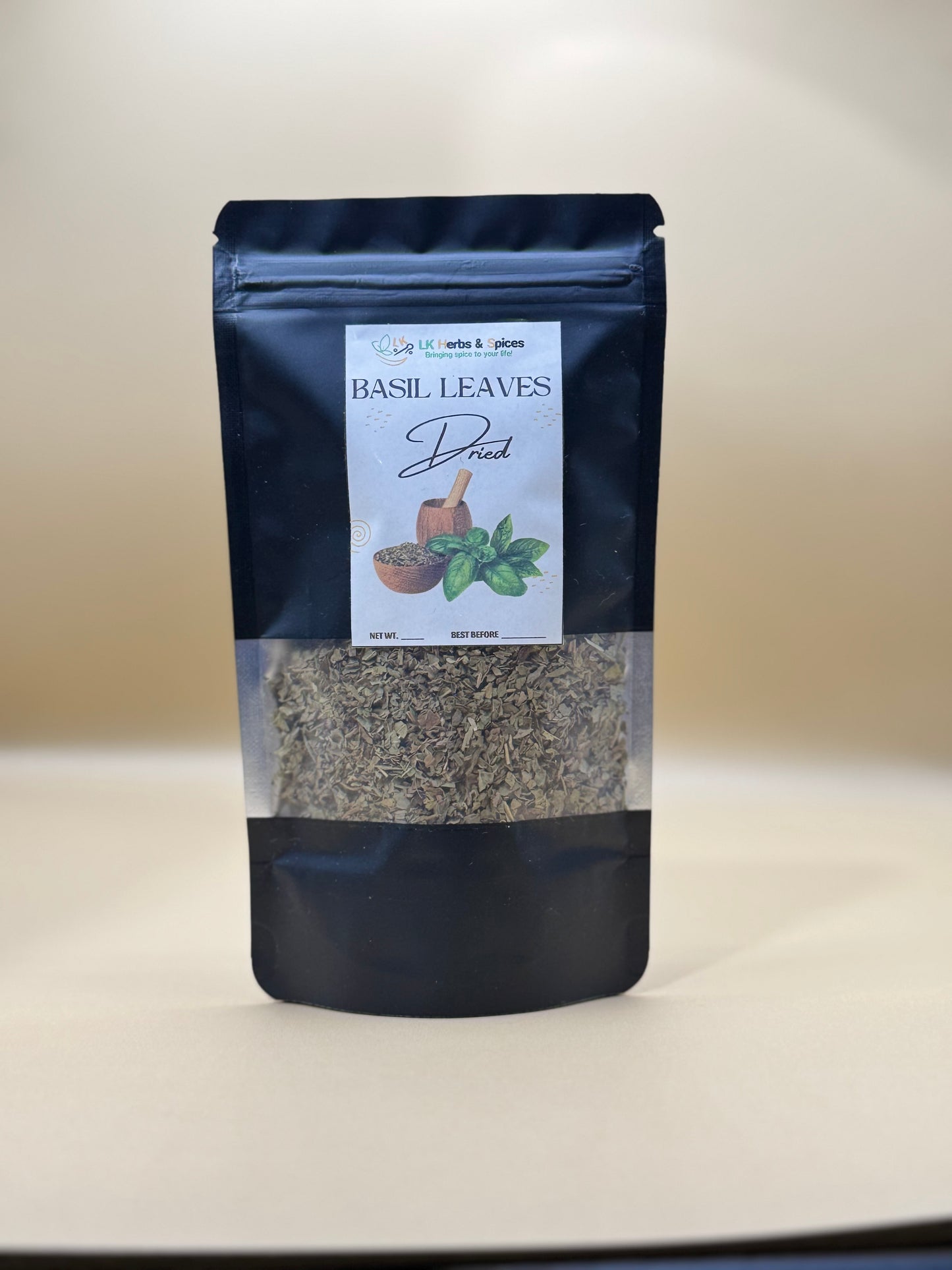 BASIL DRIED LEAVES - 20g REFILL POUCH