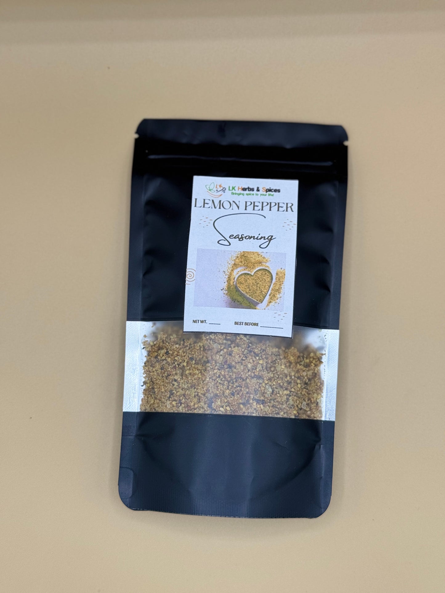 LEMON PEPPER SEASONING - REFILL POUCH 50g