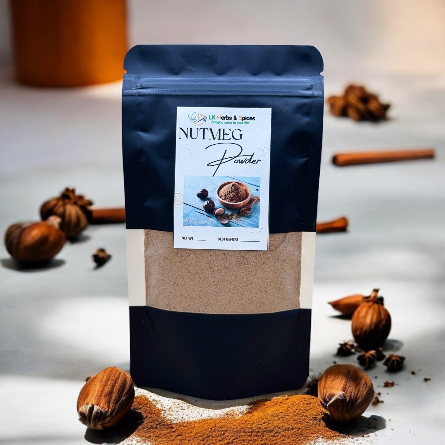 NUTMEG POWDER - 50g REFILL POUCH