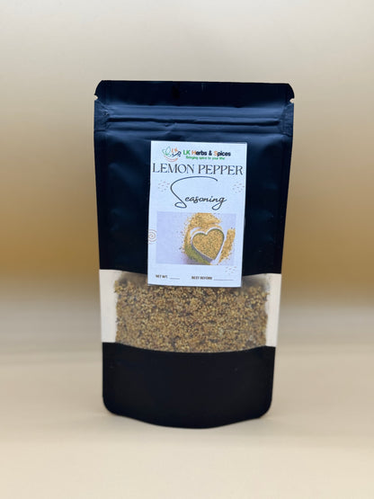 LEMON PEPPER SEASONING - REFILL POUCH 50g