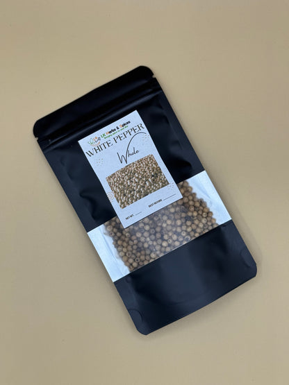 WHITE WHOLE PEPPER - 50g REFILL POUCH