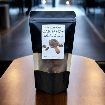 CARDAMOM WHOLE BROWN - 50g REFILL POUCH