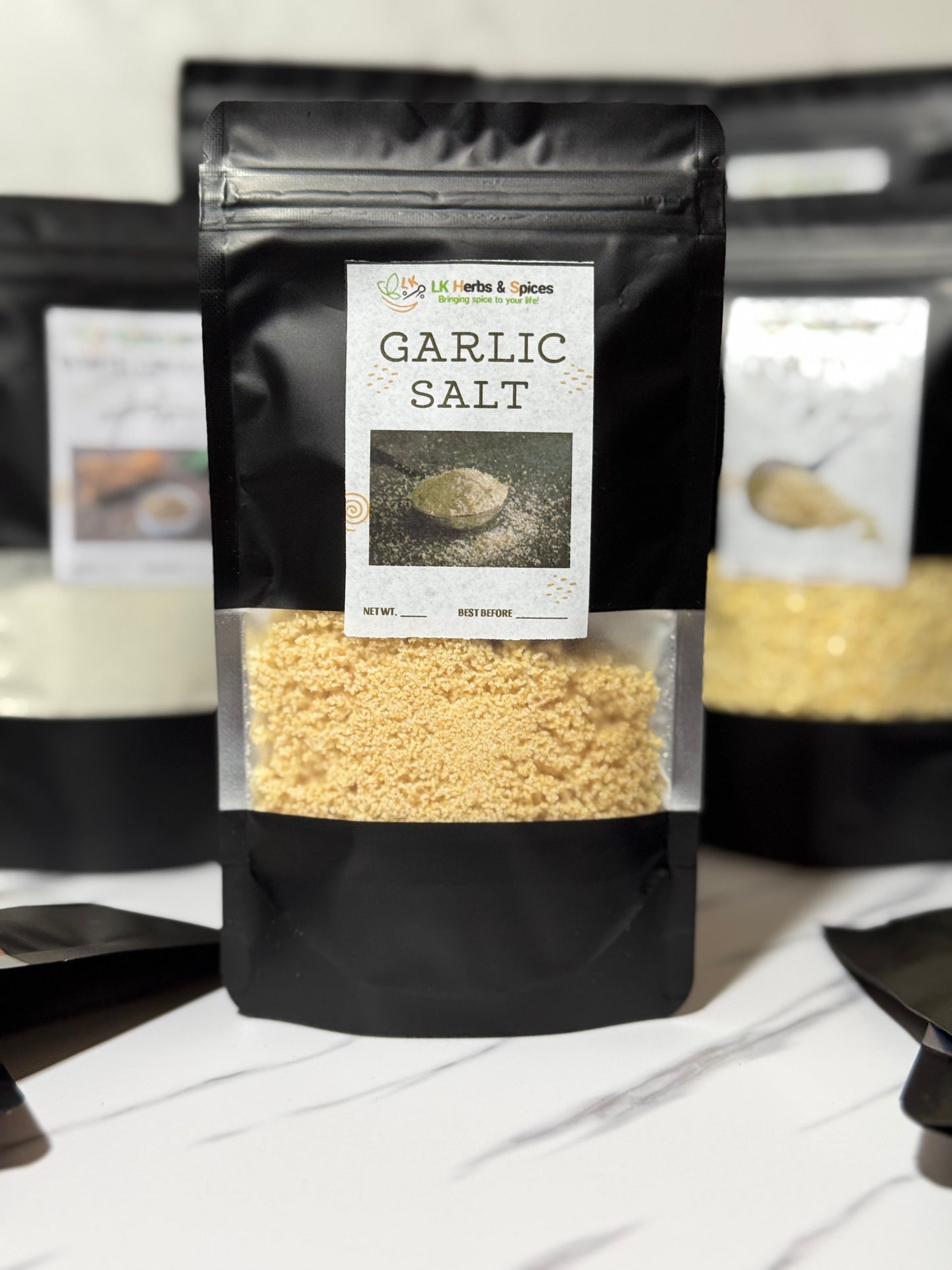 GARLIC SALT - 50g - REFILL POUCH