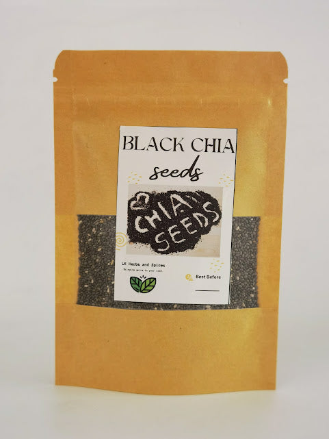 BLACK CHIA SEEDS - REFILL POUCH 50g