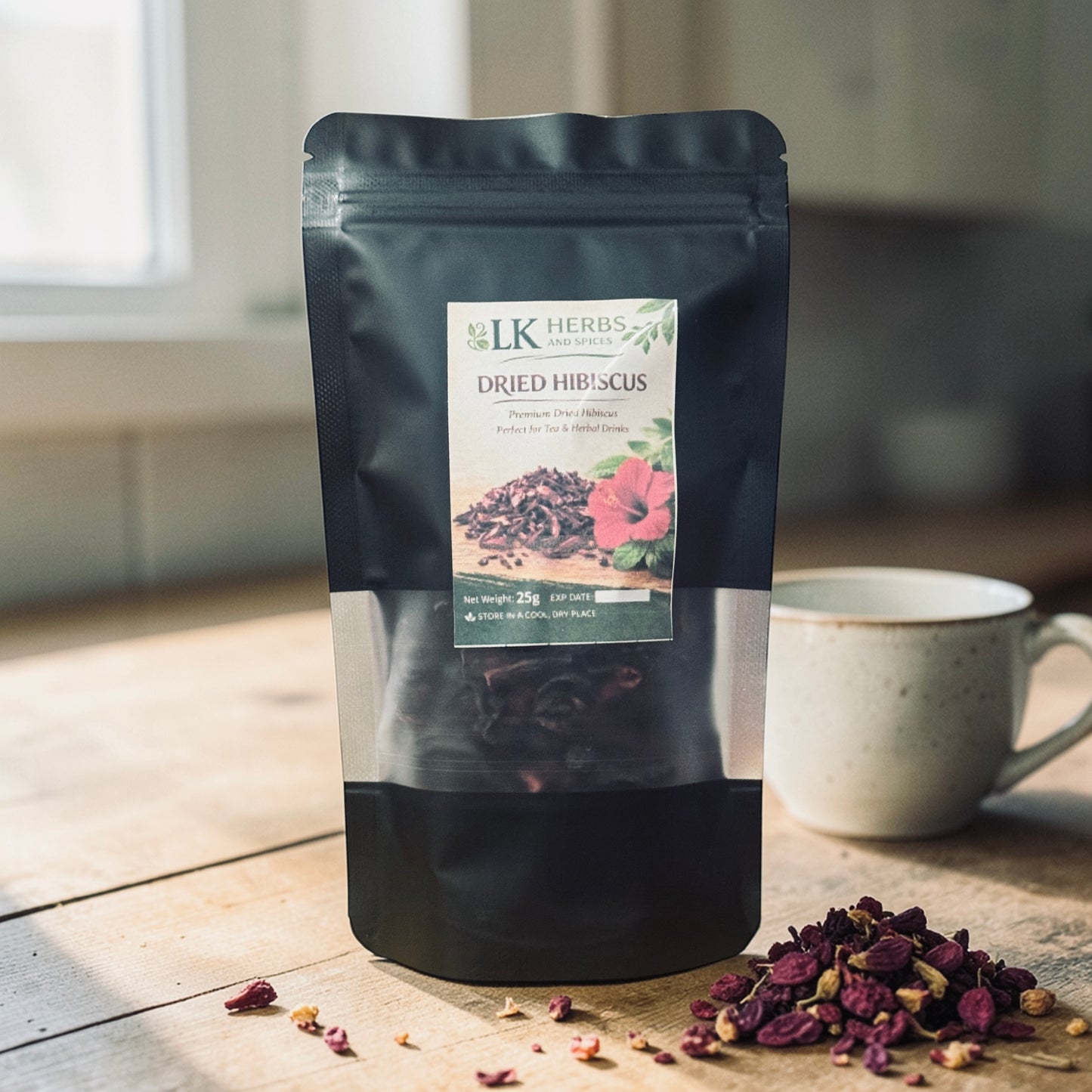 DRIED HIBISCUS FLOWERS - 25g
