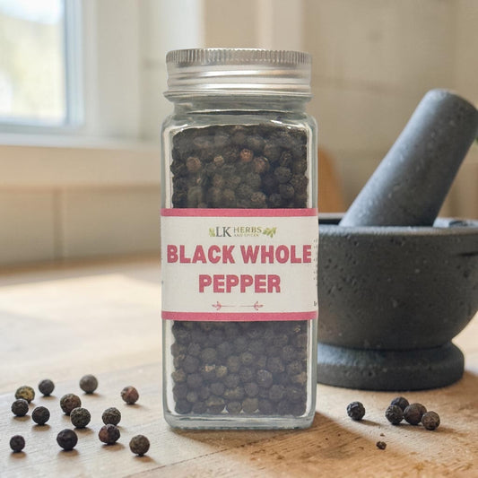 BLACK WHOLE PEPPER - SPICE JAR