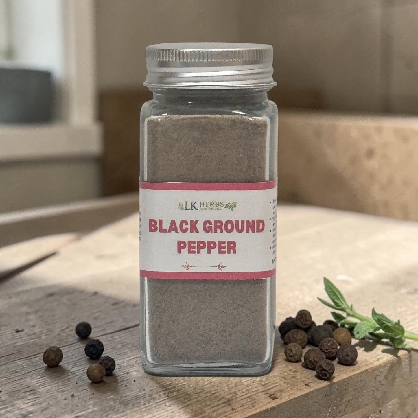BLACK GROUND PEPPER - SPICE JAR